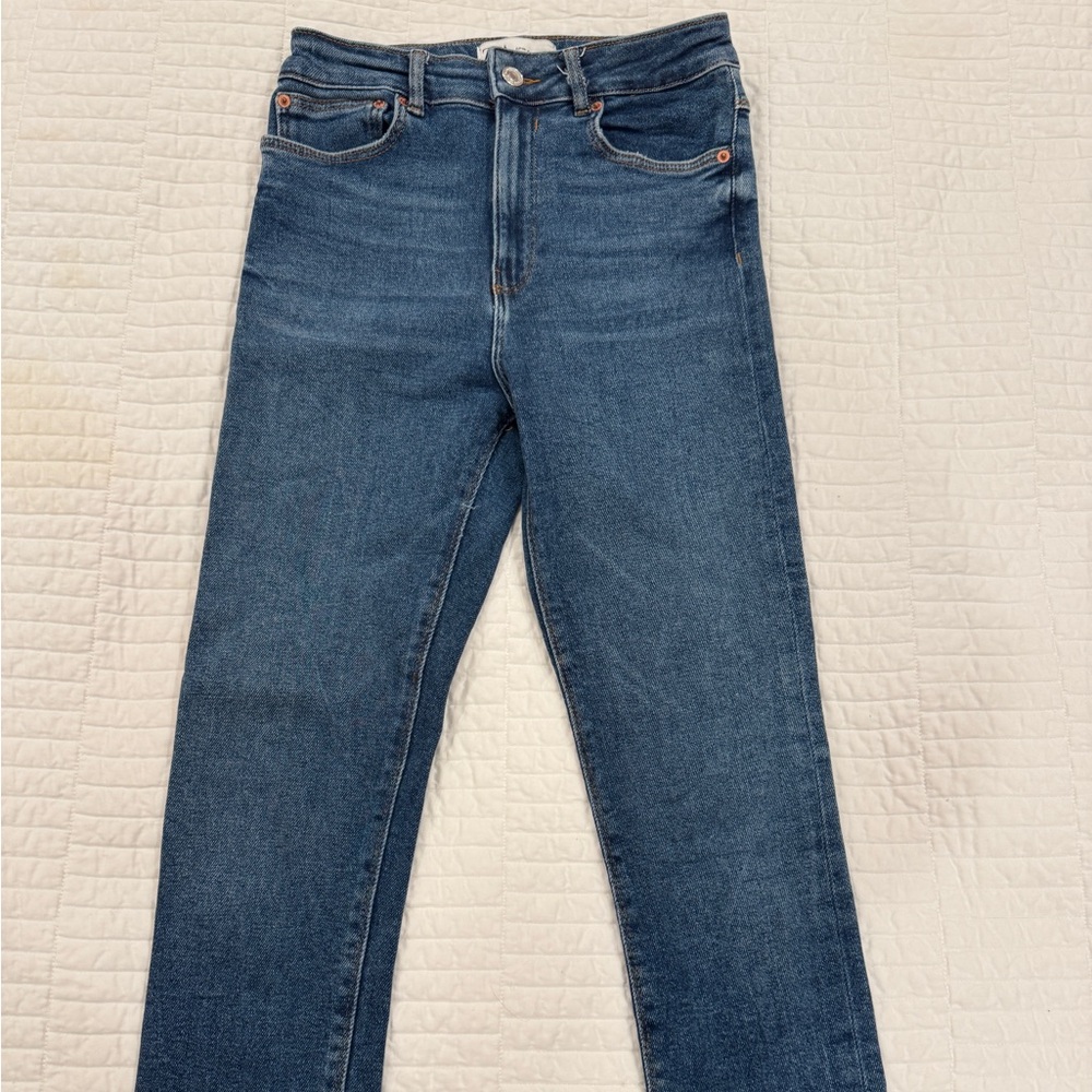 Zara High Rise Blue Women's Jeans